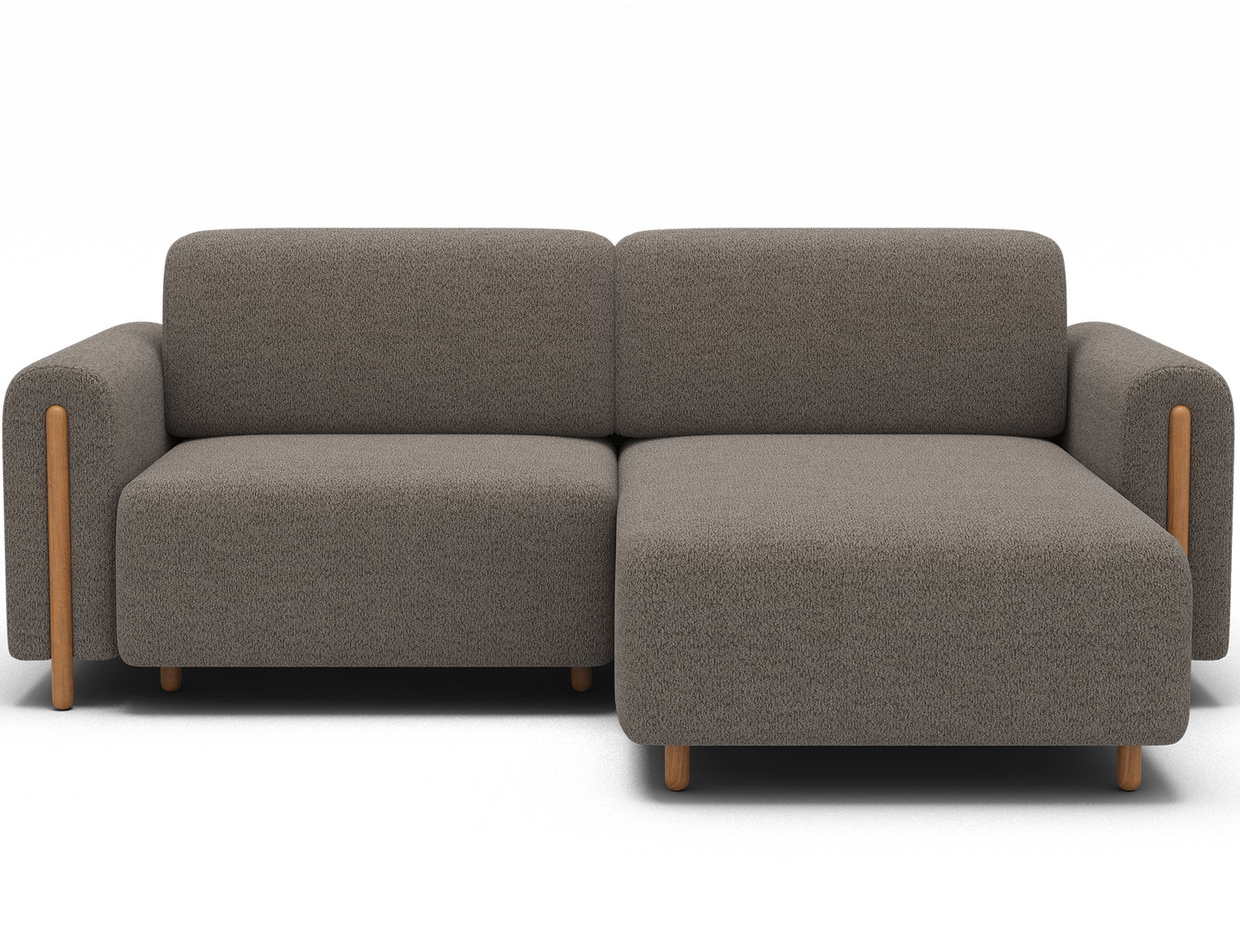 Kampinė sofa Acossta, tamsiai pilka sp., dešininė, 154 x 244 cm x 95 cm-0