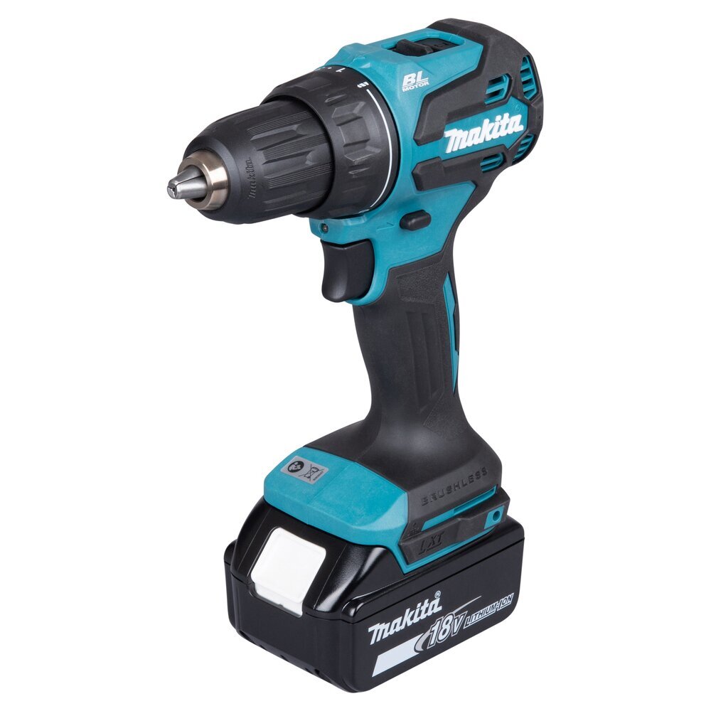 Akumuliatorinis suktuvas-gręžtuvas MAKITA DDF490RTJ, 18 V, 50/27 Nm, 2 x 5,0 Ah Li-ion, Makpack-1