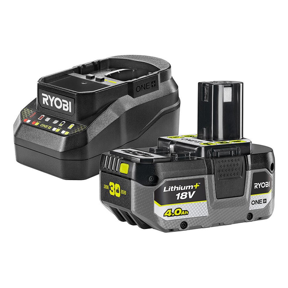 Akumuliatoriaus ir kroviklio rinkinys RYOBI RC18120B-140XF40, 18 V, 4,0 Ah Li-ion-0