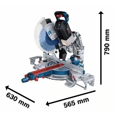 Akumuliatorinis skersavimo ir suleidimo pjūklas BOSCH PRO GCM 18V-305 GDC, 18 V, (be akum. ir krov.)-1
