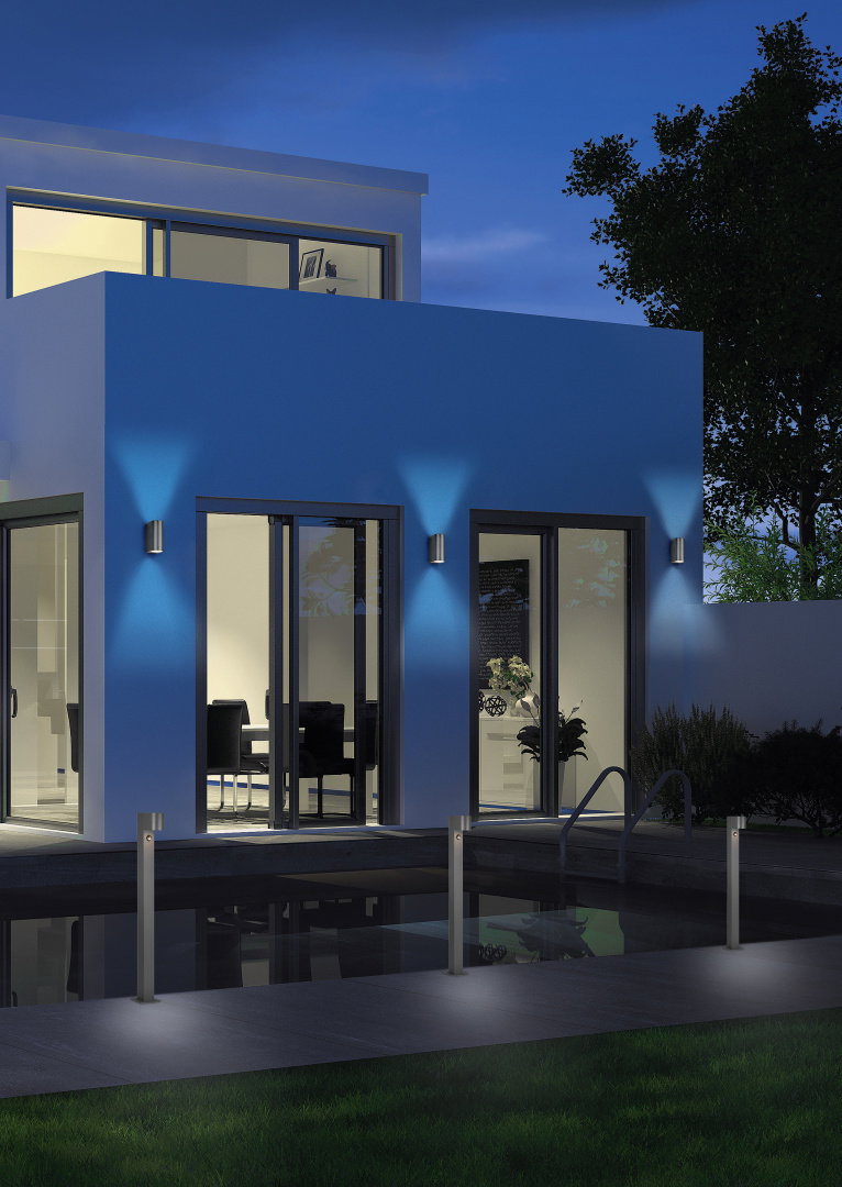 Sieninis lauko šviestuvas TRIO ROYA, IP44 2xGU10 antracito sp 15x6,9x9,2cm - 3