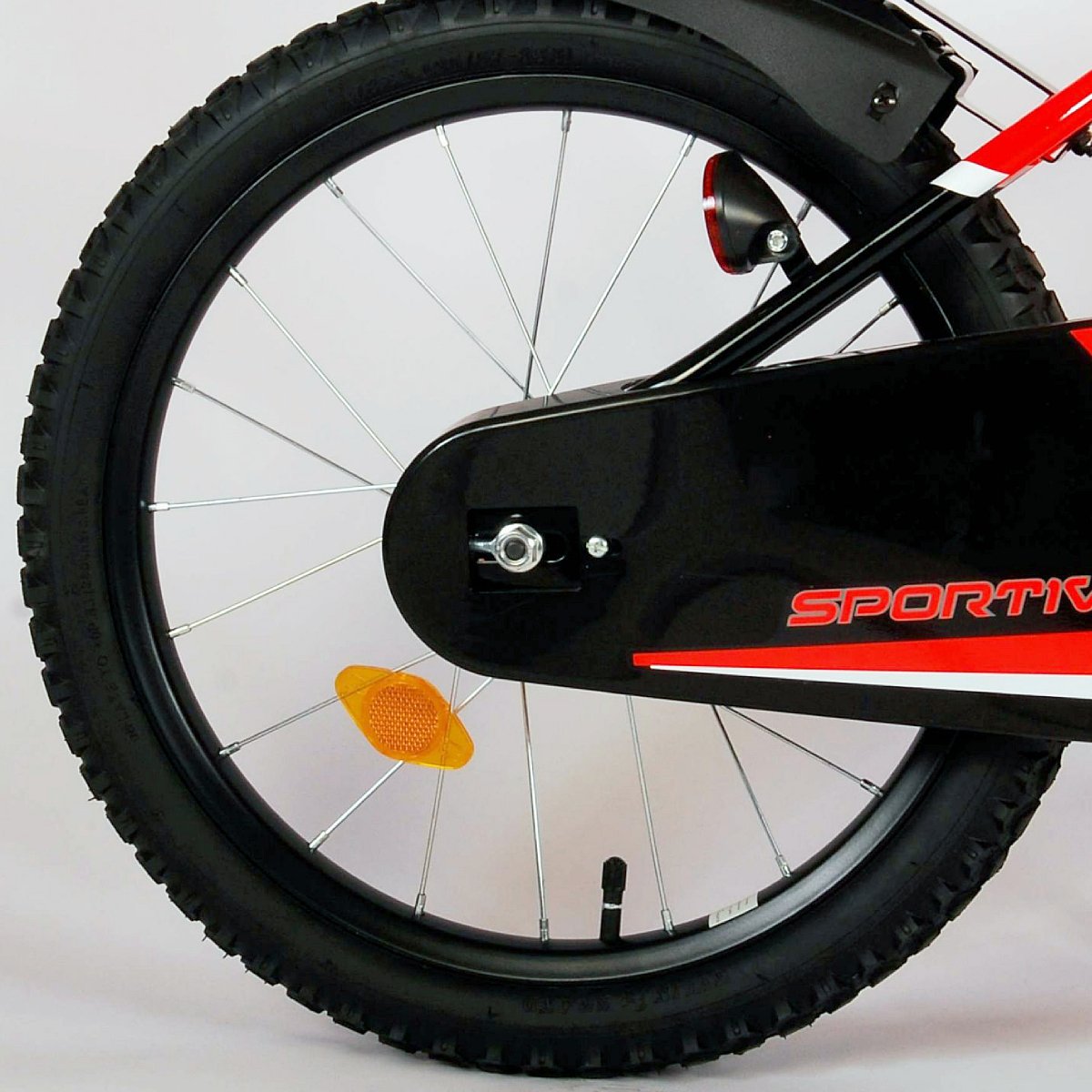 Vaikiškas dviratis VOLARE Sportivo, 18 dydis, juodas/oranžinis - 5