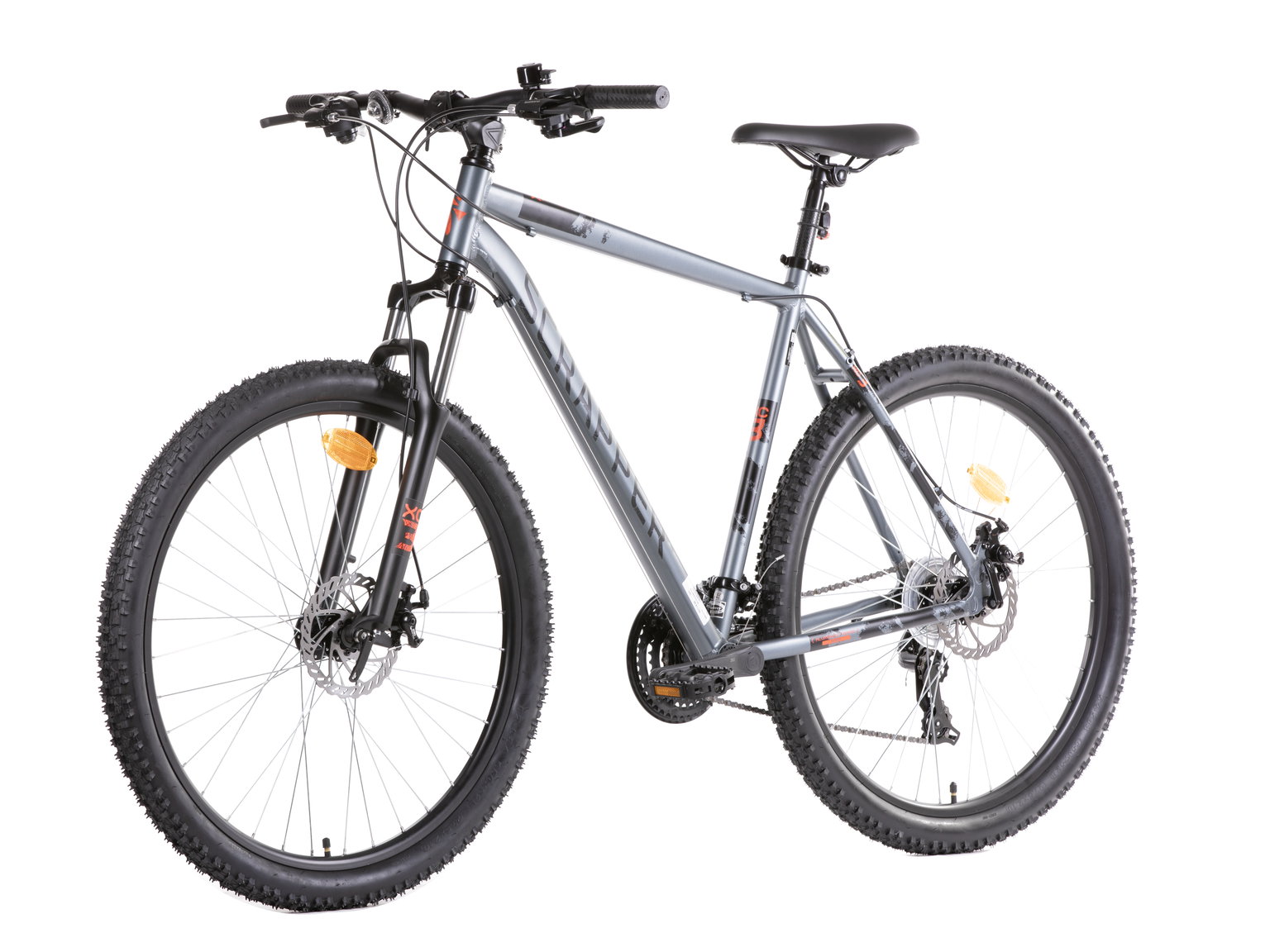 Kalnų dviratis SCRAPPER XC, 27.5", pilkas-1