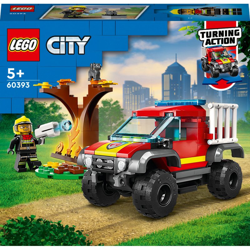 Konstruktorius LEGO CITY 4X4 FIRE TRUCK RESCUE
