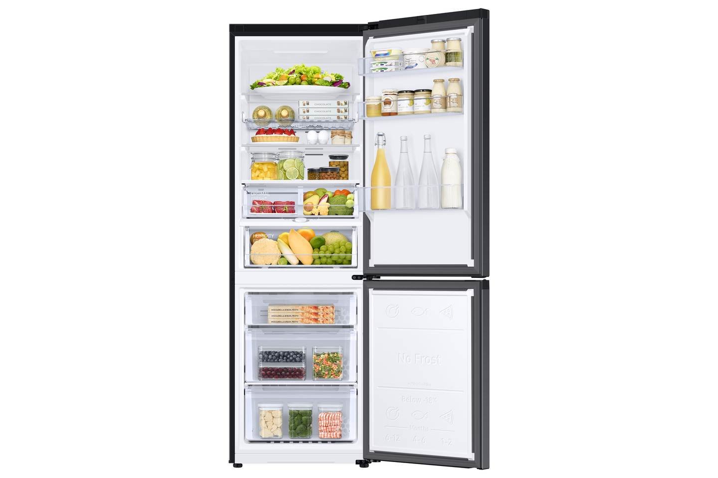 Šaldytuvas SAMSUNG RB34C675EBN/EF, 185 cm, juodas - 5