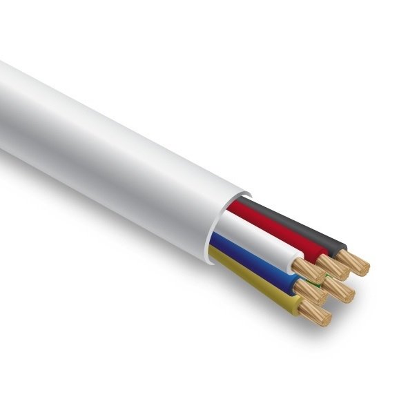 Signalizacijos kabelis SPECTRA, 4 x 0,22, baltos sp., 100 m.