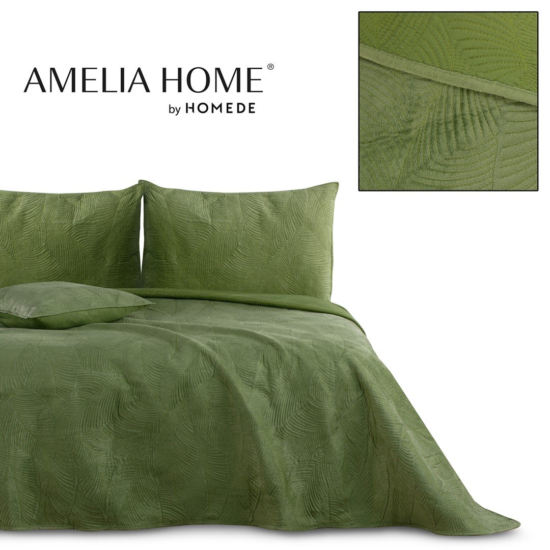 Lovatiesė AmeliaHome Palsha, 200x220 cm, žalia - 2
