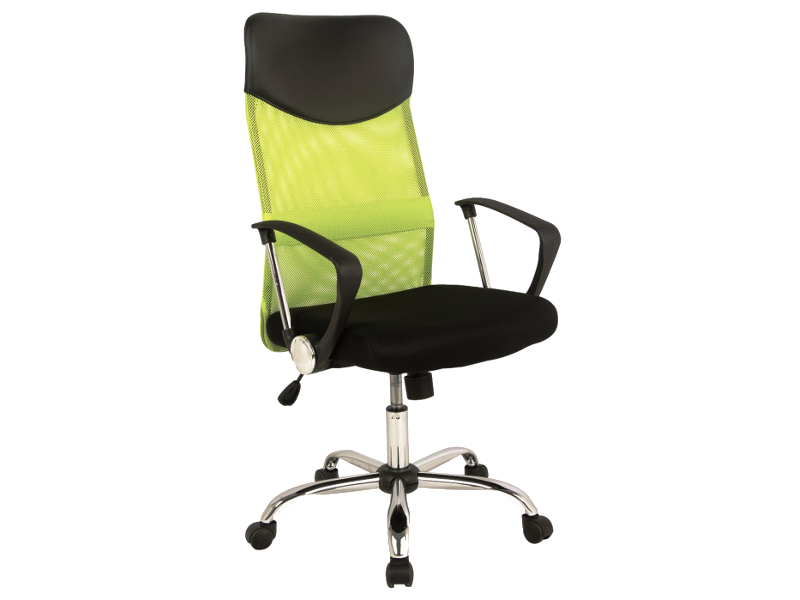 Biuro kėdė Q-025, žalia/juoda - 1