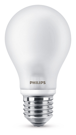 LED lemputė PHILIPS, A60, E27, 7W (=60W), 4000K, 806 lm, filamentinė, matinė,  šaltai baltos sp.