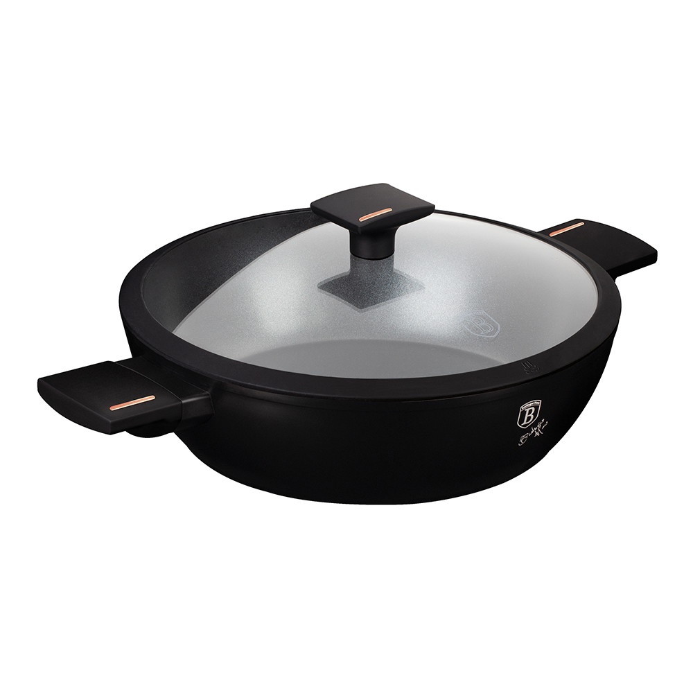 Puodas su dangčiu BERLINGERHAUS MONACO, juodos sp., ø28 cm-0