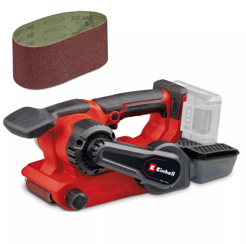 Akumuliatorinis juostinis šlifuoklis EINHELL TP-BS 18/457 Li BL-Solo, 18 V, 75 x 457 mm, be akumul.-0