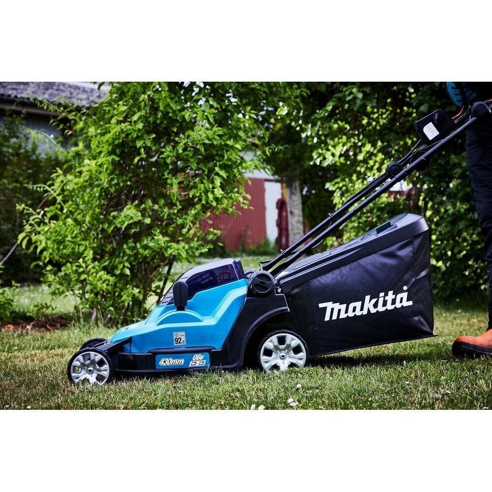 Akumuliatorinė vejapjovė MAKITA DLM432Z, 2 x 18 V, 43 cm, 50 l, be akumuliatoriaus - 2