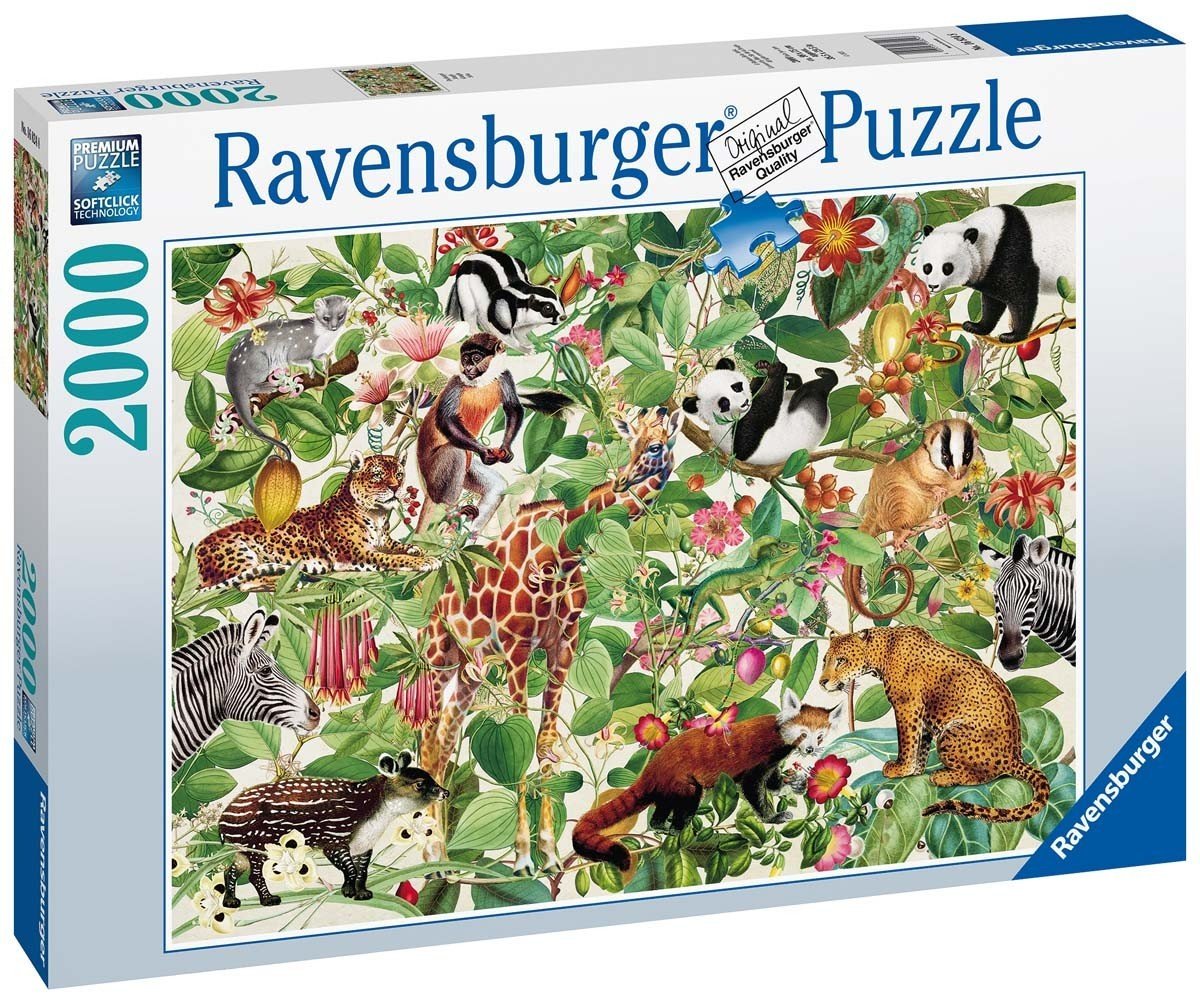 Dėlionė Ravensburger Puzzle 2D: Jungle, 2000 d. - 2