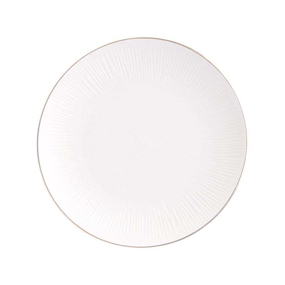 Porcelianinė desertinė lėkštė ALTOM ALESSIA GOLD, kreminės sp., ø20,5 cm