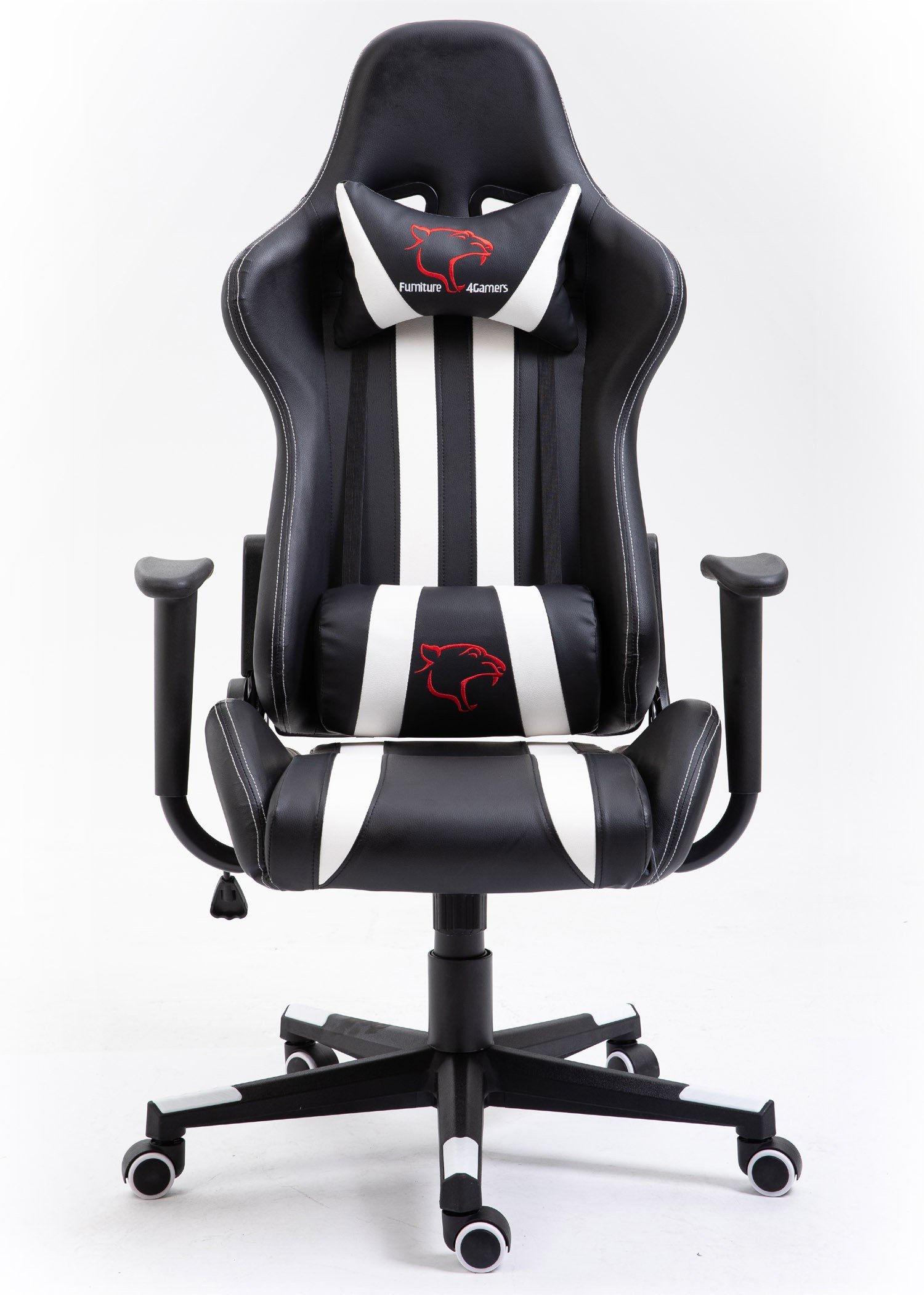 Žaidimų kėdė F4G FG33, juoda / balta