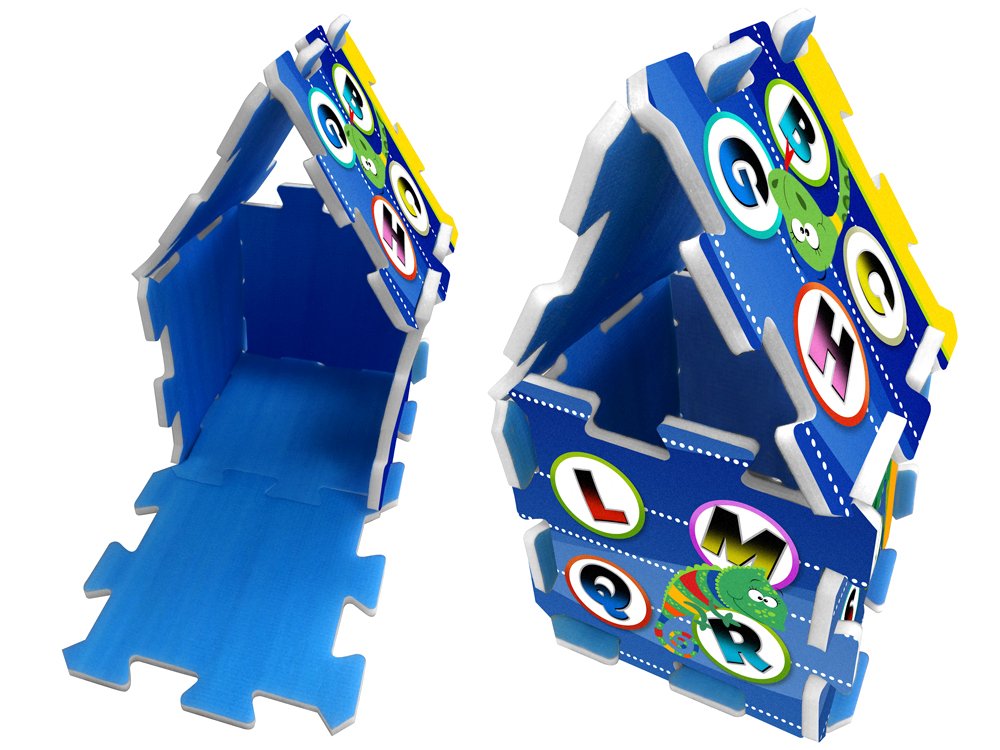 Minkšta didelė dėlionė Raidės ir žvėreliai - 4