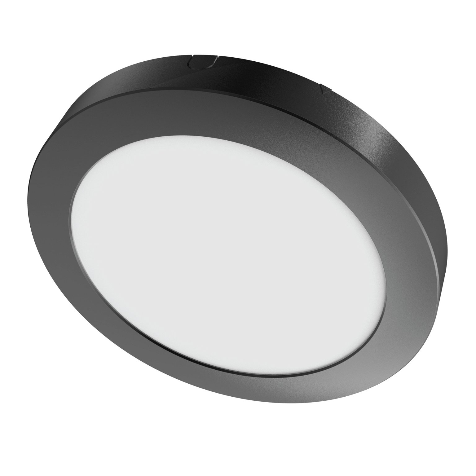 Paviršinė LED panelė SPECTOR LIGHT, 24 W, 4000 K, 2500 lm, apvali f., juodos sp.,  Ø22,5 x h3 cm