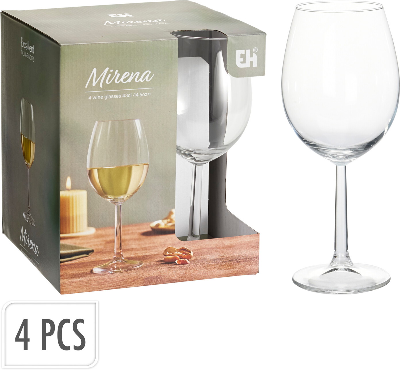 Vyno taurės VINISSIMO GLASS COLLECTION, 430 ml, 4 vnt.-0