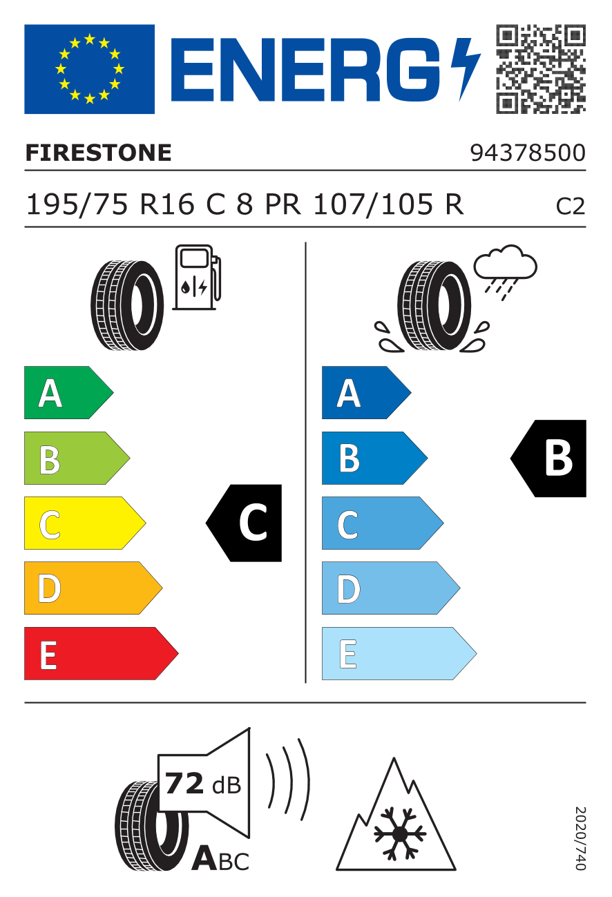 Firestone VanHawk Multiseason 195/75 R16 107 R - 2