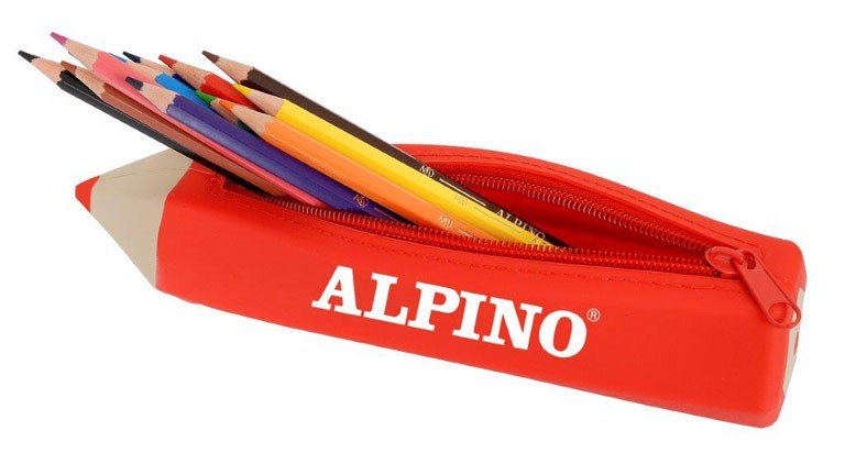 Penalas ALPINO SOFT TOUCH + 12 sp pieštukų, įvairių spalvų - 2