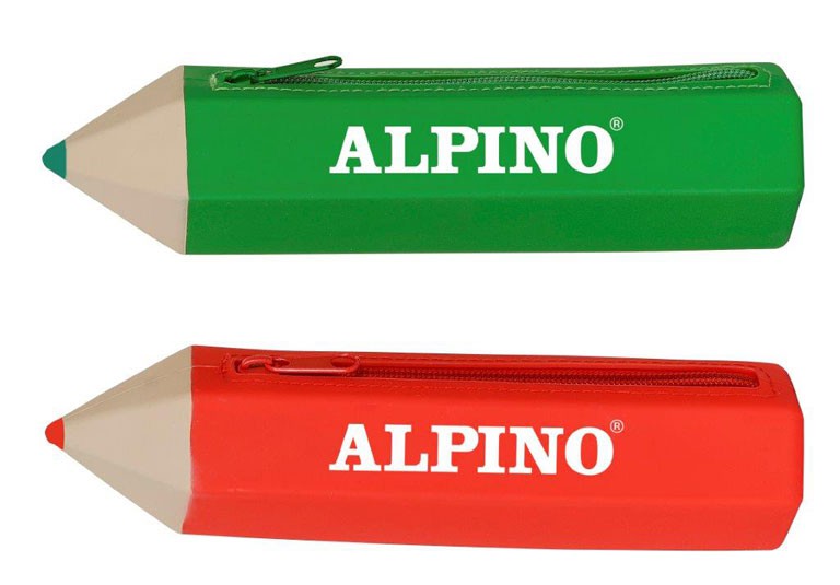 Penalas ALPINO SOFT TOUCH + 12 sp pieštukų, įvairių spalvų-0