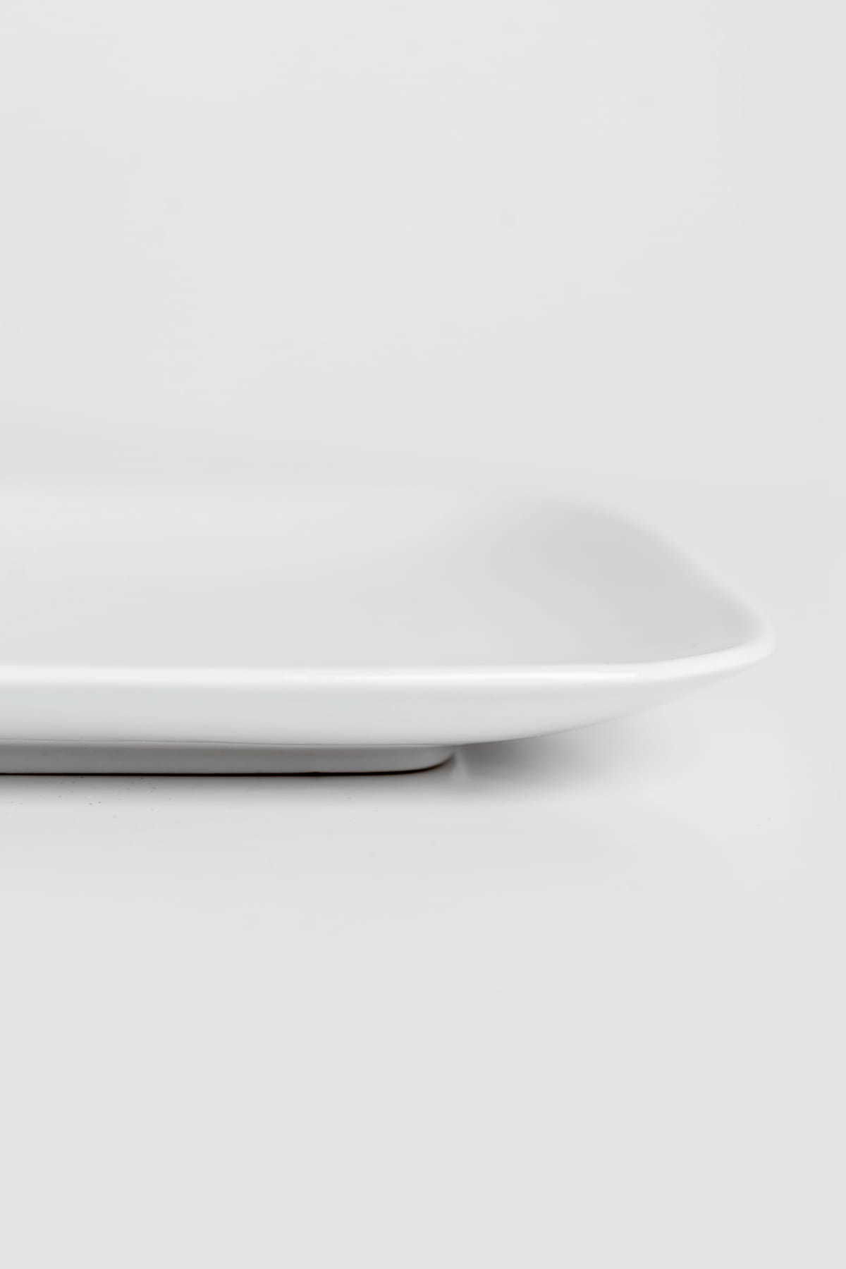 Serviravimo lėkštė, porcelianinė, baltos sp., 28 x 18 x 2 cm-2