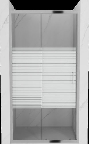 Stumdomos dušo durys Mexen Apia, 100 cm, pusiau matinės