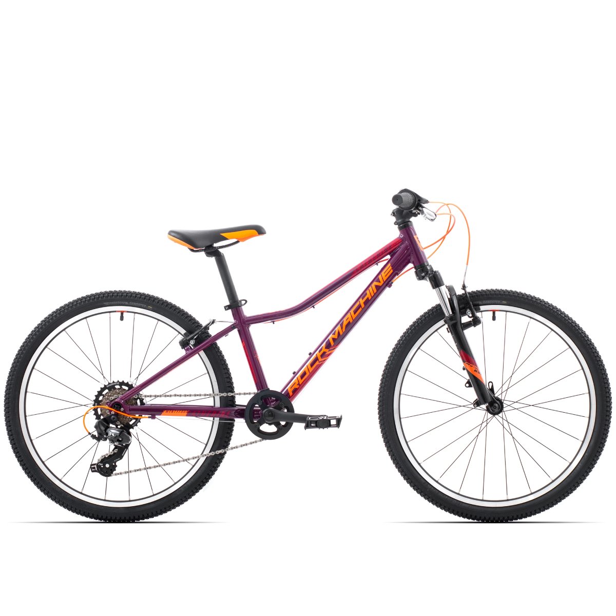 Jaunimo dviratis Rock Machine Catherine 24 ", violetinė