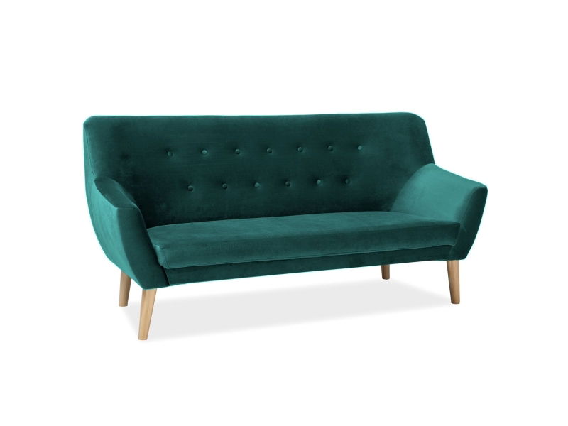 Sofa NORDIC 3 VELVET, žalia-0