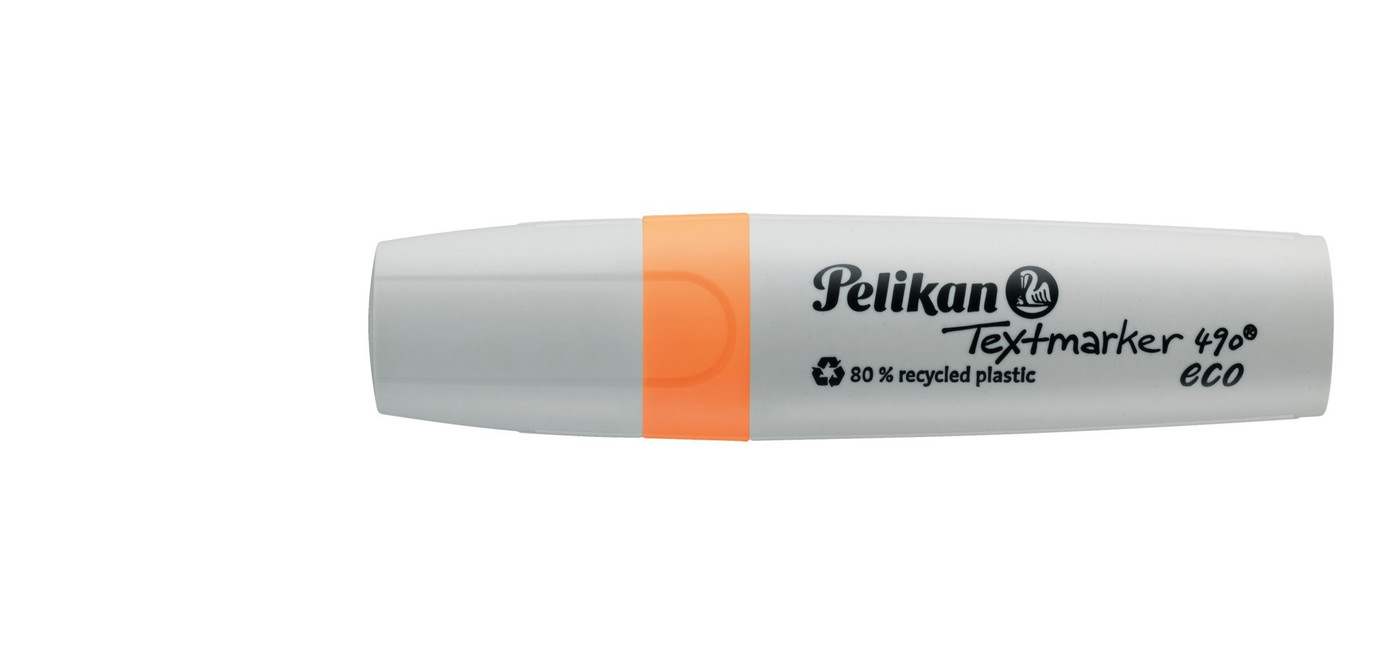 Teksto žymeklis Pelikan 490 eco neon, oranžinis-0