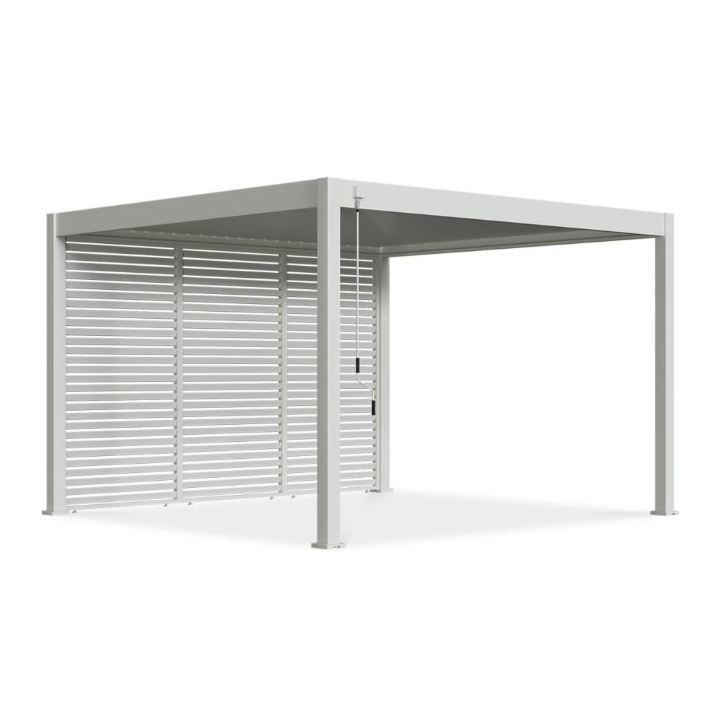 Horizontalios žaliuzės pavėsinėms Pergola ELEGANCE/DELUXE/FUSION 1.3 m, balta (123.5 cm) - 3