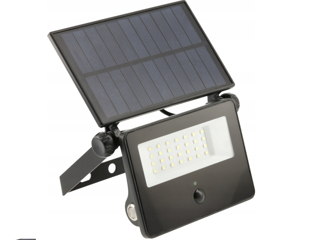 LED prožektorius GTV LUMOS II įkraunamas saulės energija, IP65, 6400K ...