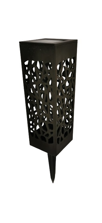 Įsmeigiamas LED lauko šviestuvas SHADOW, įkraunamas saulės energija, 6,4 x 6,4 x h29 cm-0