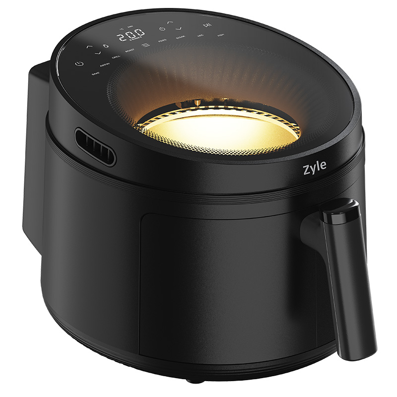 Karšto oro gruzdintuvė Zyle ZY502BAF, juoda, 5 l, 1500 W - 1