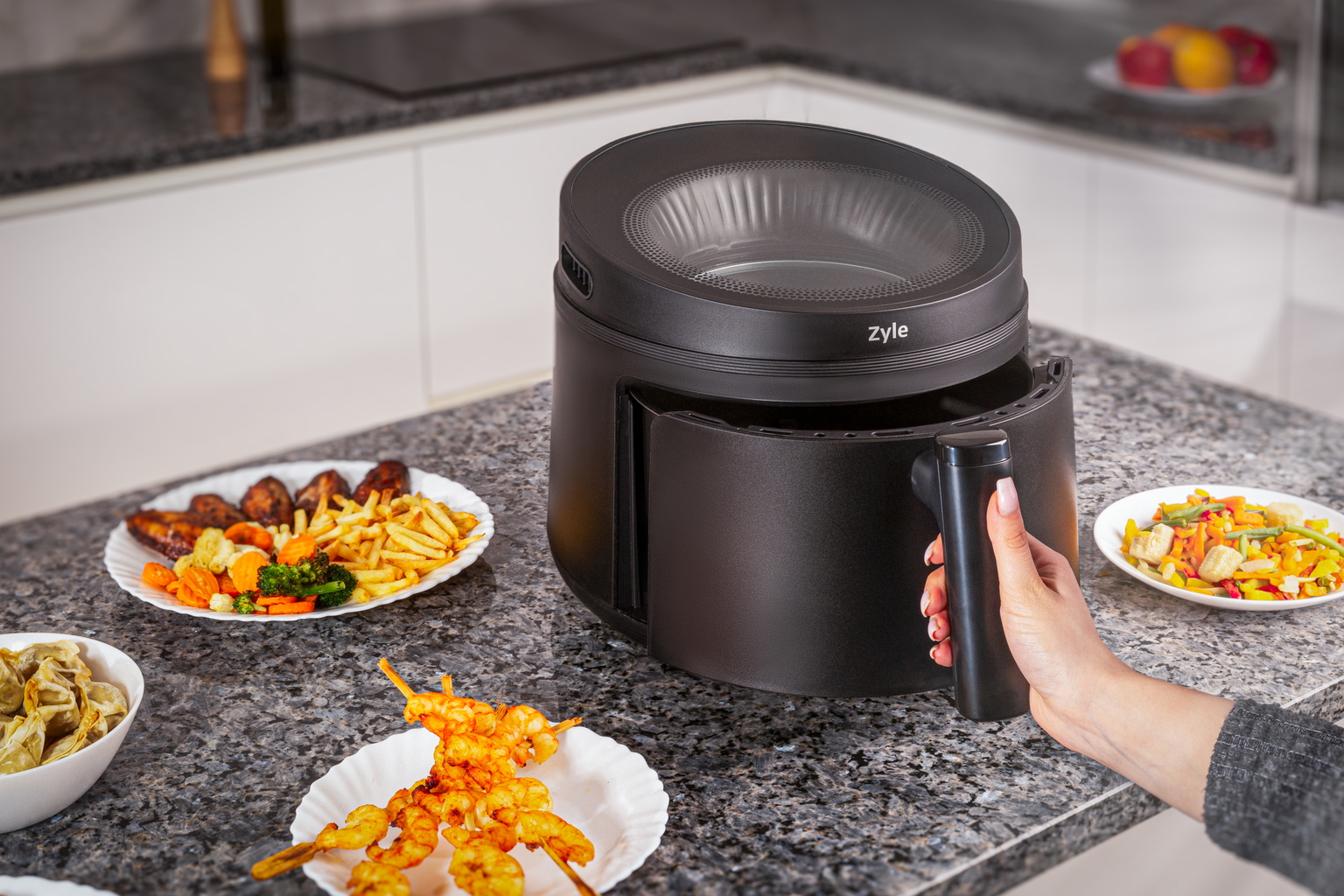 Karšto oro gruzdintuvė Zyle ZY502BAF, juoda, 5 l, 1500 W - 7