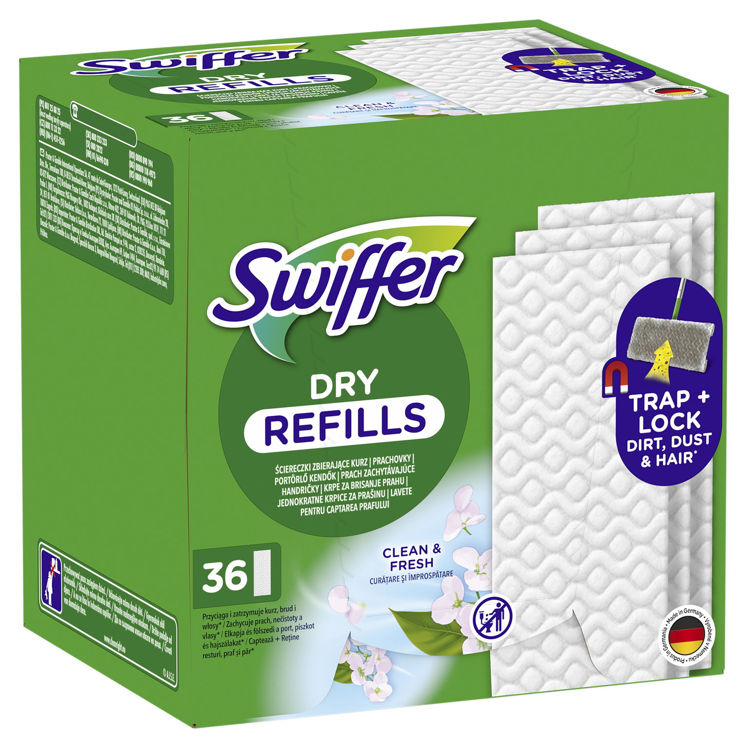 Sausos šluostės SWIFFER, papildymas, 36 vnt. - 4