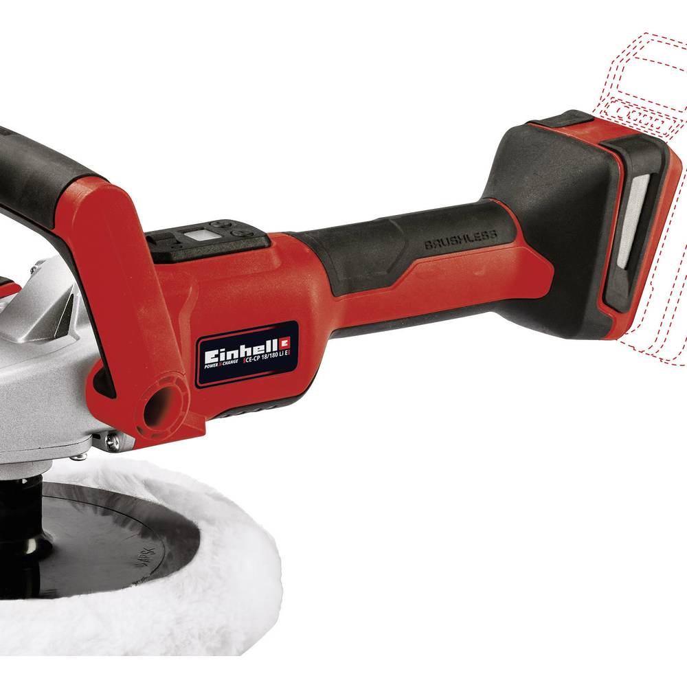 Akumuliatorinis poliruoklis EINHELL CE-CP 18/180 Li E-Solo, 18 V, 180 mm, be akumuliatoriaus - 5
