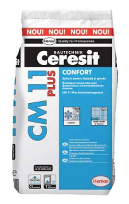 Plytelių klijai CERESIT CM 11 COMFORT PLUS, 5 kg-0