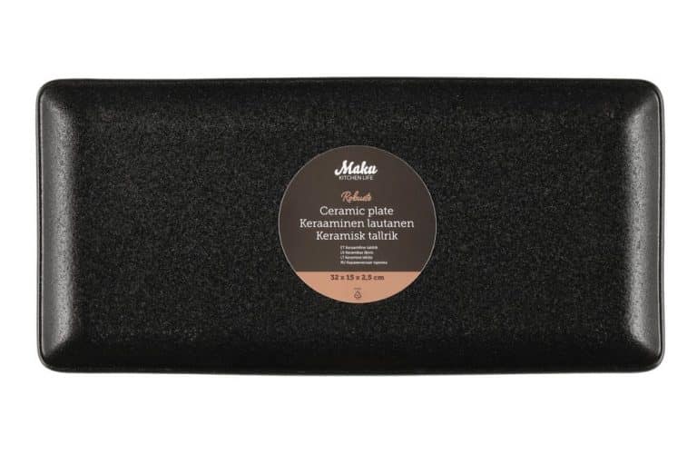 Serviravimo lėkštė MAKU ROBUSTE, juodos sp., 15 x 32 cm-1