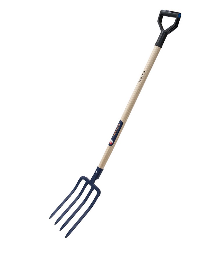 Šakės BIG, 130 cm, medinis kotas-0