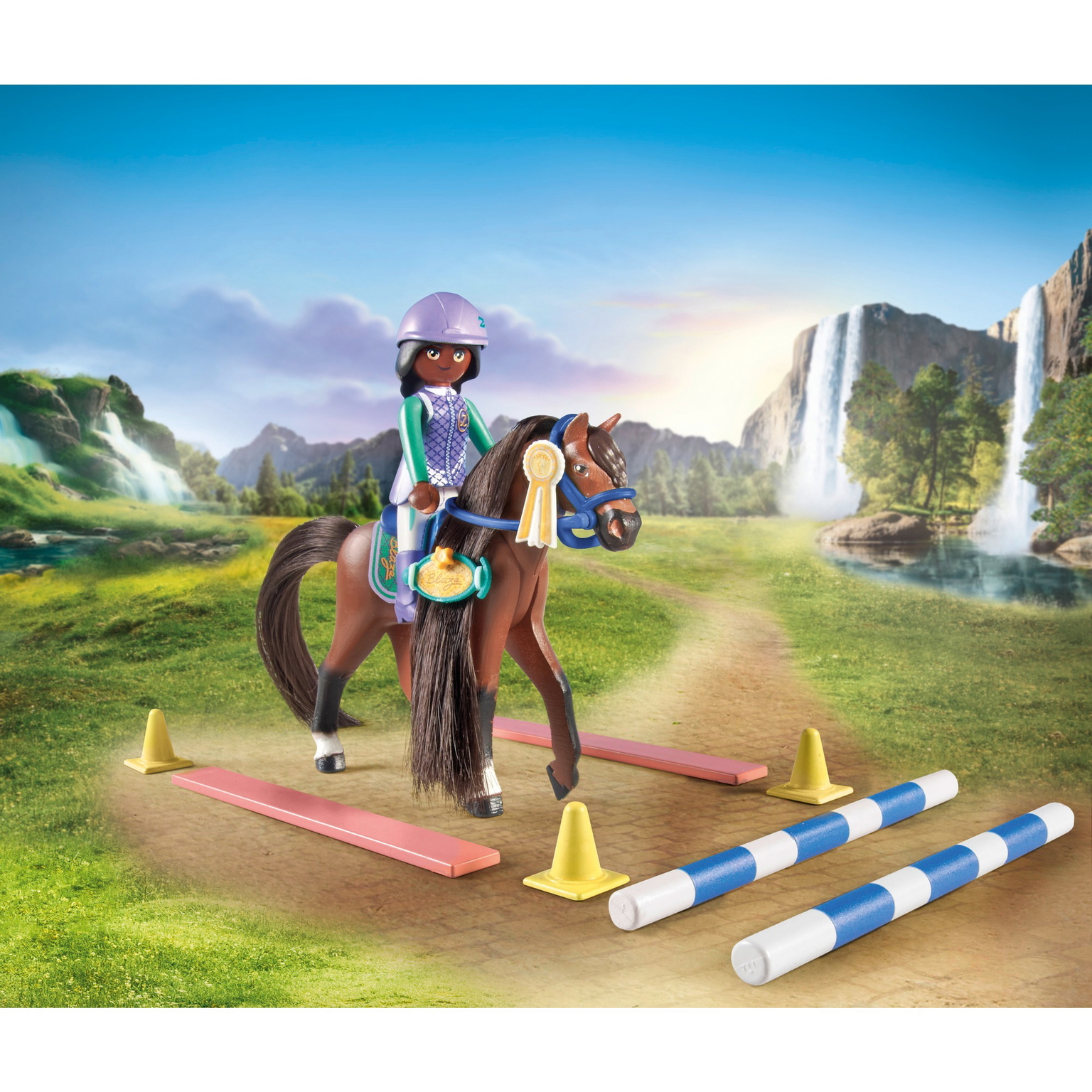 Konkūro arena su Zoe ir Blaze PLAYMOBIL WORLD OF HORSES 7135 - 4