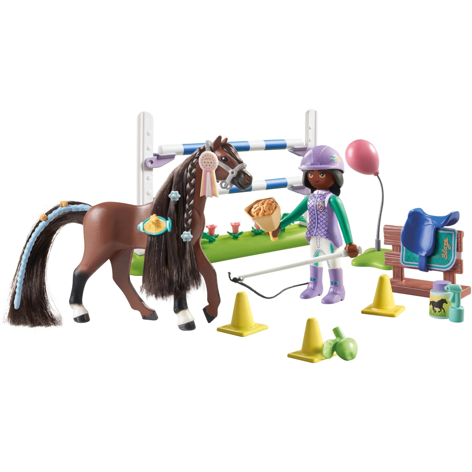 Konkūro arena su Zoe ir Blaze PLAYMOBIL WORLD OF HORSES 7135-1