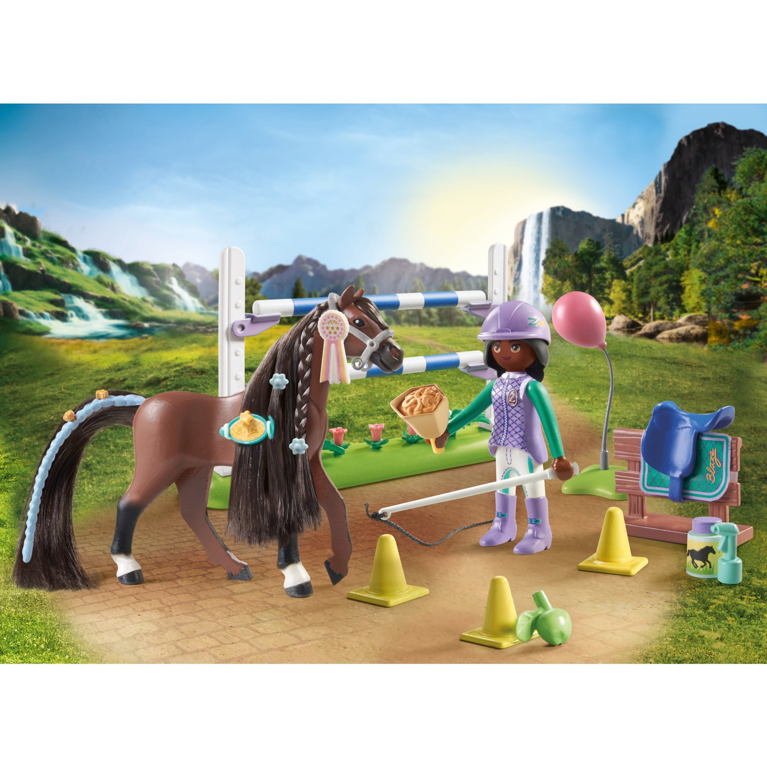 Konkūro arena su Zoe ir Blaze PLAYMOBIL WORLD OF HORSES 7135 - 3