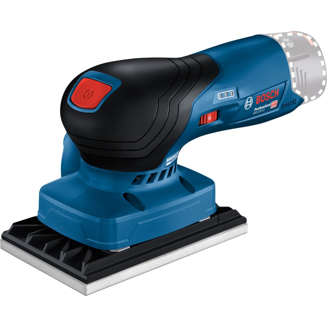 Akumuliatorinis plokštuminis šlifuoklis BOSCH PRO GSS 12V-13 solo (be akum.) - 2