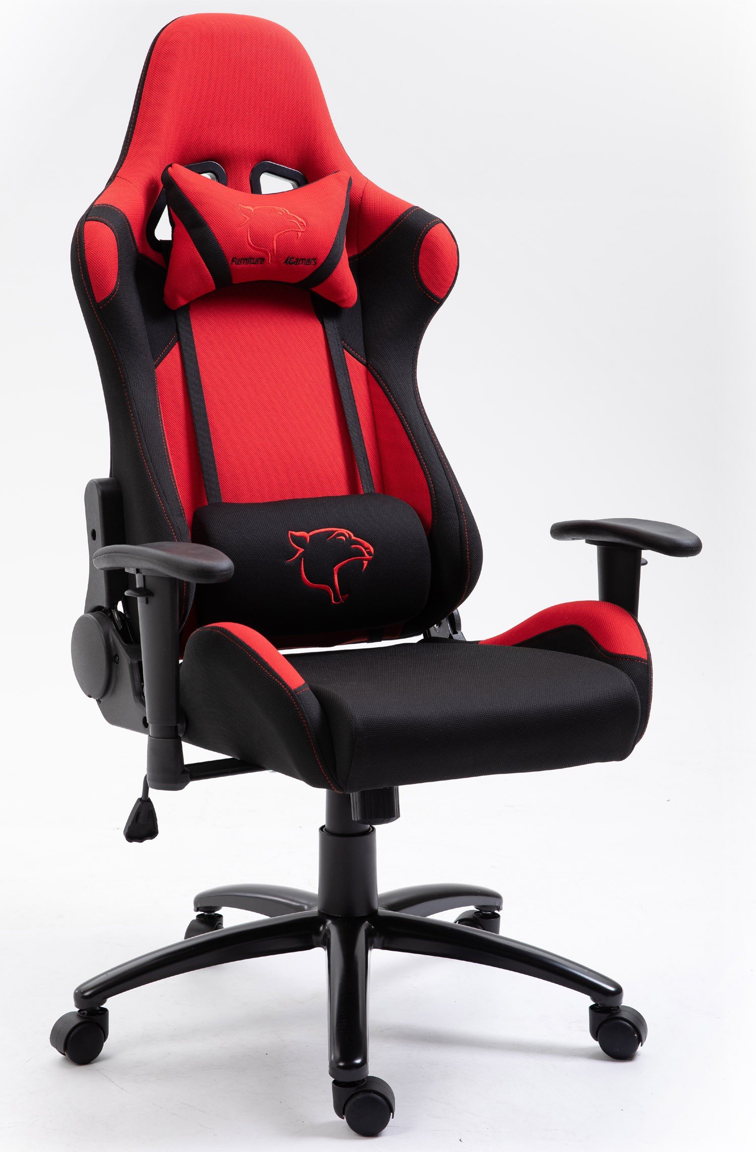 Žaidimų kėdė 4G FG38/F, juoda / raudona - 2