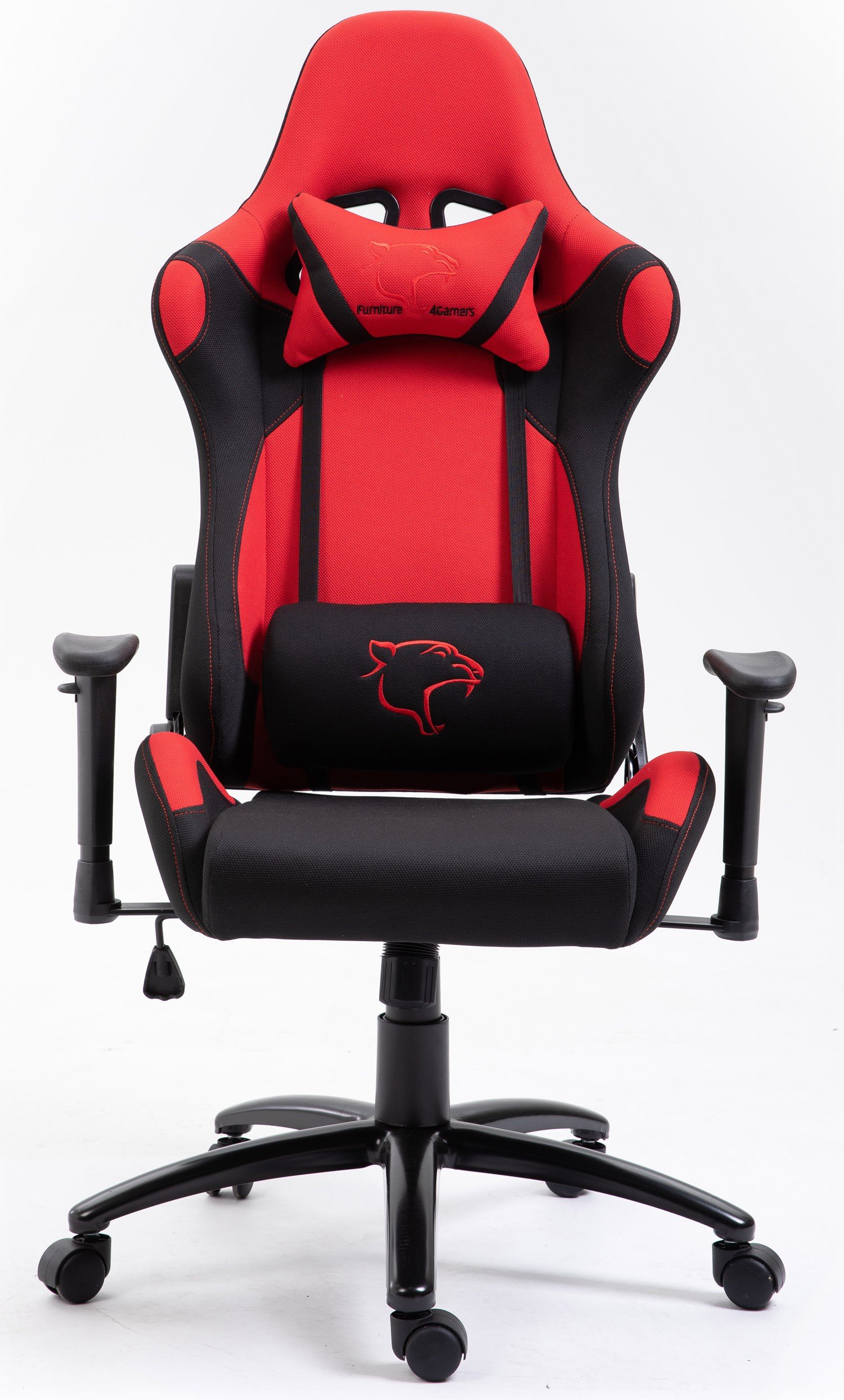 Žaidimų kėdė 4G FG38/F, juoda / raudona - 1