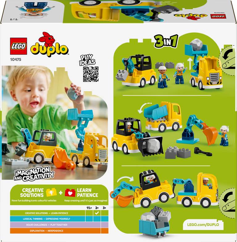Konstruktorius LEGO Duplo Town 3 in 1 Construction Vehicles - 2