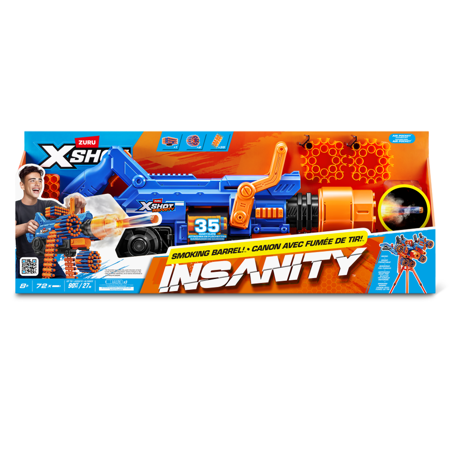 Žaislinis šautuvas su šoviniais XSHOT Insanity Smoke N'Barrel - 3