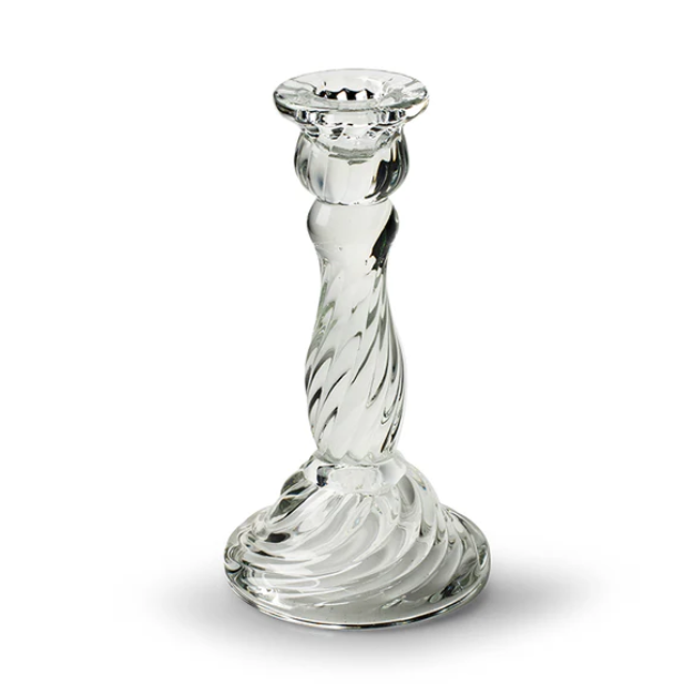 Stiklinė žvakidė CASPAR, baltos spalvos, 9 x 16 cm, 1 vnt-0