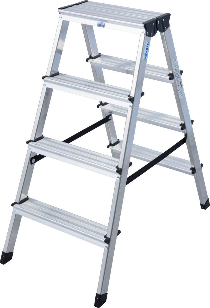 Kopėčios KRAUSE Dopplo, 2 x 4S, aliumininės, dvipusės, darbinis aukštis - 243 cm. 150kg-1